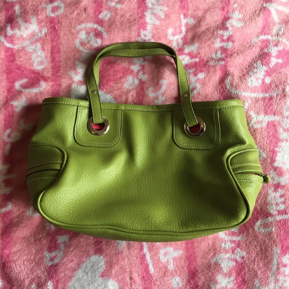 Vintage Green Leather Purse - Picture 3 of 7